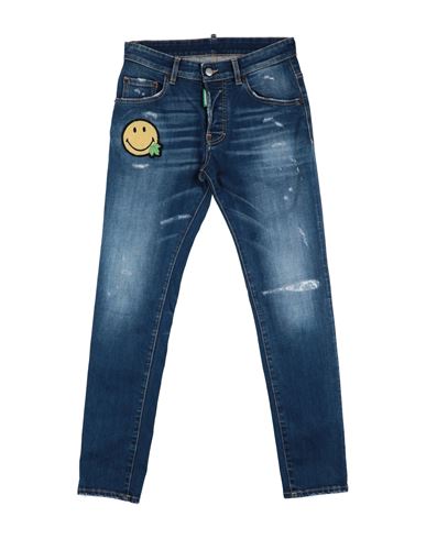 Dsquared2 Toddler Boy Jeans Blue Size 6 Cotton, Elastane In Blue