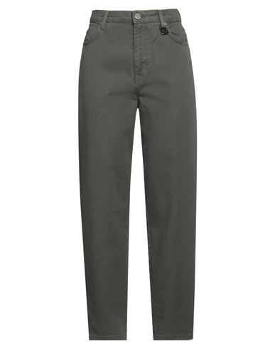 Gaelle Paris Gaëlle Paris Woman Jeans Military Green Size 28 Cotton In Green