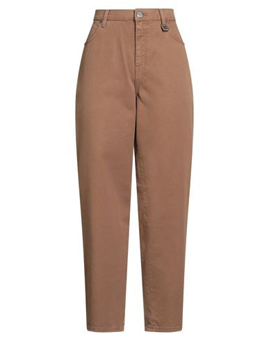 Gaelle Paris Gaëlle Paris Woman Jeans Khaki Size 27 Cotton In Brown