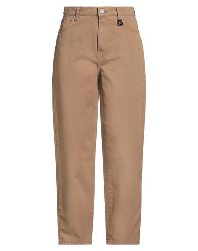 Gaelle Paris Gaëlle Paris Woman Jeans Camel Size 25 Cotton In Brown