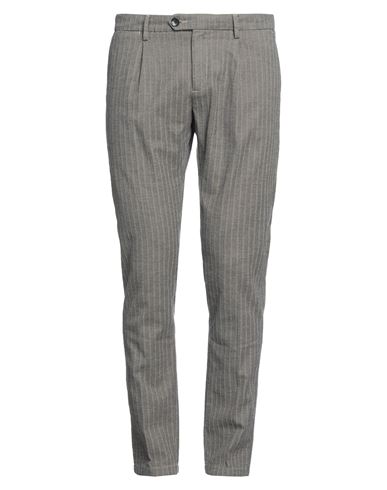 Yan Simmon Man Pants Lead Size 40 Cotton, Polyacrylic, Elastane In Grey
