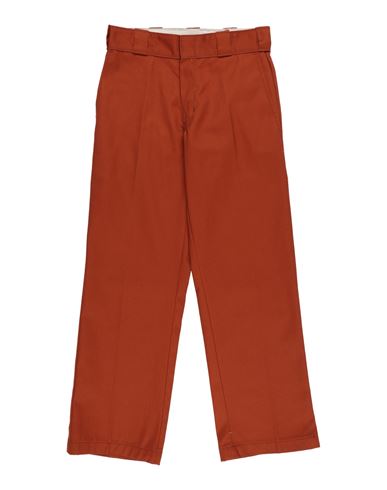 Dickies Man Pants Camel Size 28w-30l Polyester, Cotton In Red