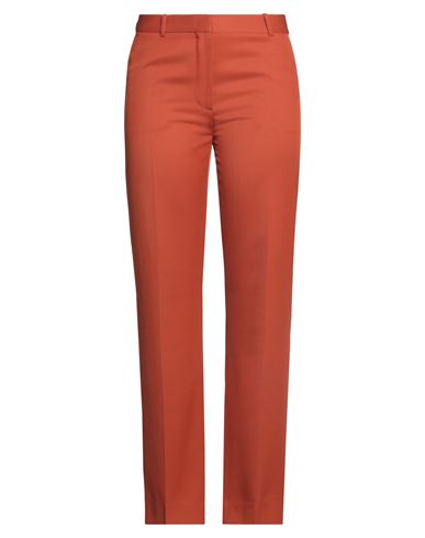 Victoria Beckham Woman Pants Rust Size 8 Polyester, Virgin Wool, Polyamide In Red