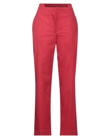Jw Anderson Woman Pants Red Size 2 Cotton, Elastane