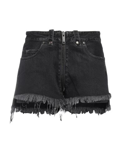 Ben Taverniti Unravel Project Woman Denim Shorts Black Size 28 Cotton