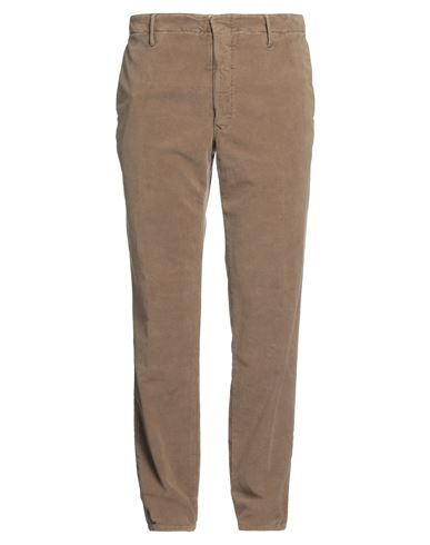 Incotex Man Pants Khaki Size 40 Cotton, Elastane In Beige