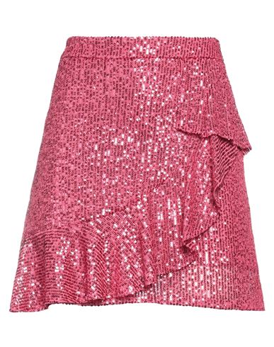 Soallure Woman Mini Skirt Magenta Size 8 Polyester, Elastane