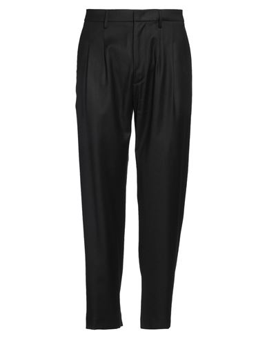 Dondup Man Pants Black Size 33 Virgin Wool, Elastane In Black