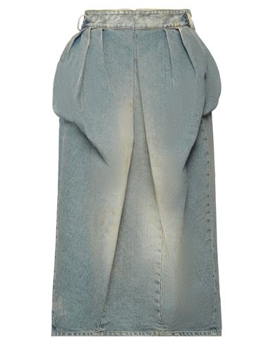 Shop Maison Margiela Woman Denim Skirt Blue Size 4 Cotton
