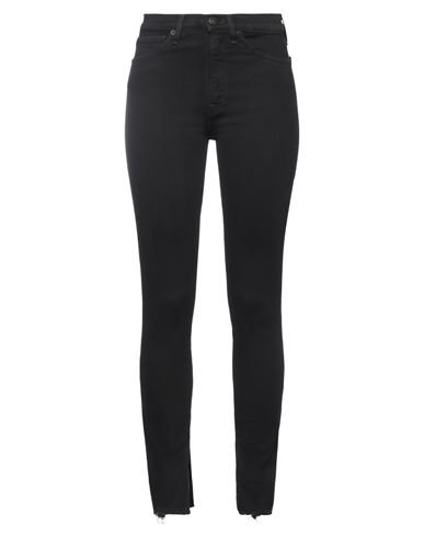 3x1 Woman Jeans Black Size 24 Cotton, Polyester, Elastane