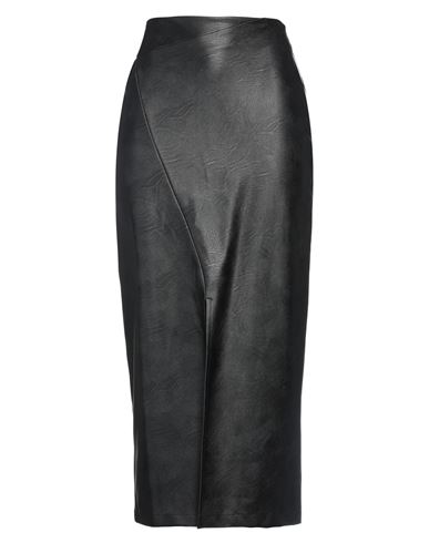 Soallure Woman Maxi Skirt Black Size 8 Viscose, Polyurethane