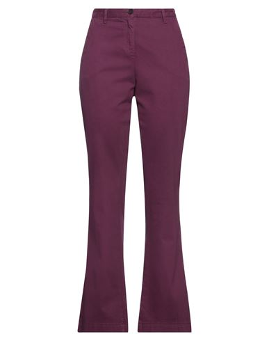 Massimo Alba Woman Pants Mauve Size 6 Cotton, Cashmere, Elastane In Purple