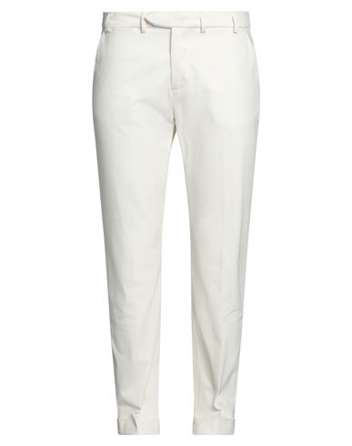 Alpha Studio Man Pants Cream Size 30 Cotton, Elastane In White