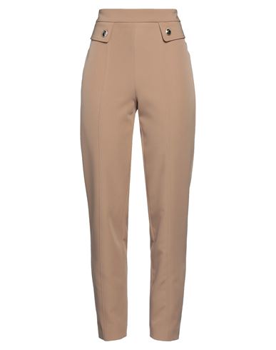 Simona Corsellini Woman Pants Camel Size 8 Polyester, Elastane In Beige