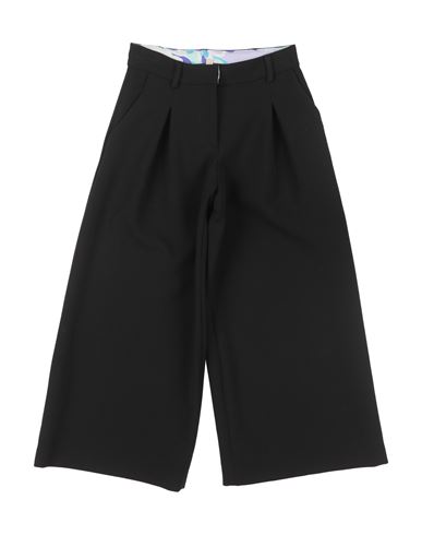 PUCCI PUCCI TODDLER GIRL PANTS BLACK SIZE 6 POLYESTER, VISCOSE, ECOCOOLMAX 
