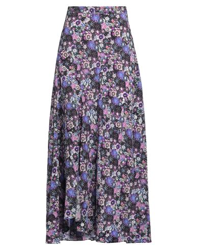 ISABEL MARANT ISABEL MARANT WOMAN MAXI SKIRT PURPLE SIZE 6 SILK, ELASTANE 