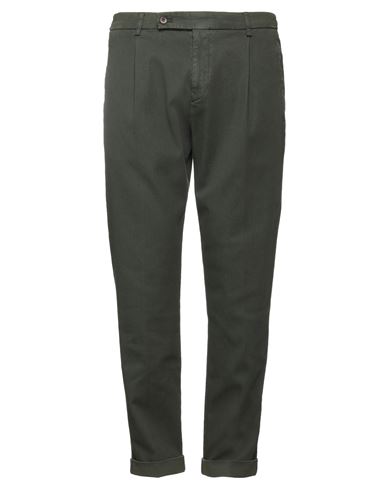 Berwich Man Pants Military Green Size 36 Cotton, Lyocell, Elastane