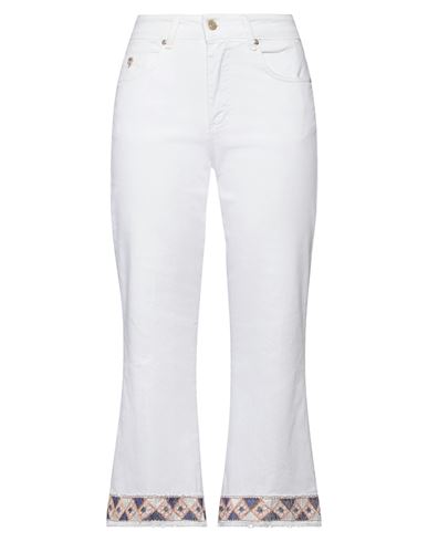 Gai Mattiolo Woman Jeans White Size 6 Cotton, Elastane
