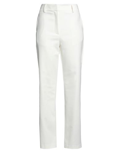 Alessia Santi Woman Pants White Size 6 Cotton, Polyamide, Elastane