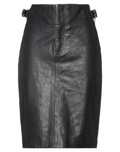 Isabel Marant Étoile Woman Midi Skirt Black Size 6 Lambskin