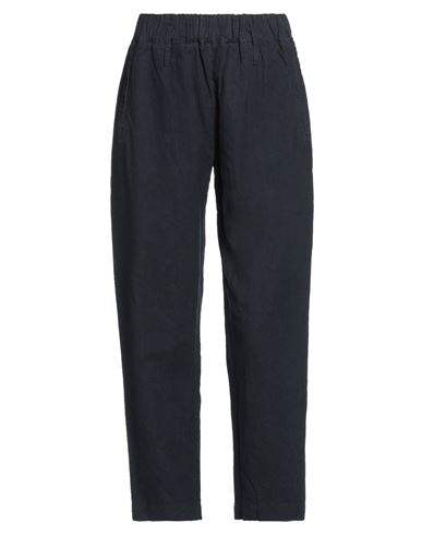 Woolrich Woman Pants Midnight Blue Size Xs Linen, Cotton In Blue