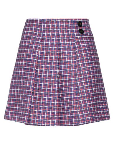 Shop Simona Corsellini Woman Mini Skirt Blue Size 4 Polyester, Viscose
