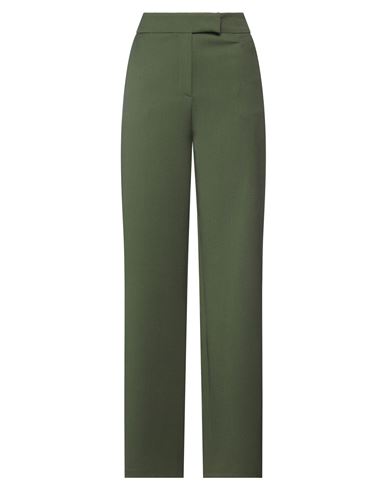 Actualee Woman Pants Military Green Size 8 Polyester, Rayon, Elastane