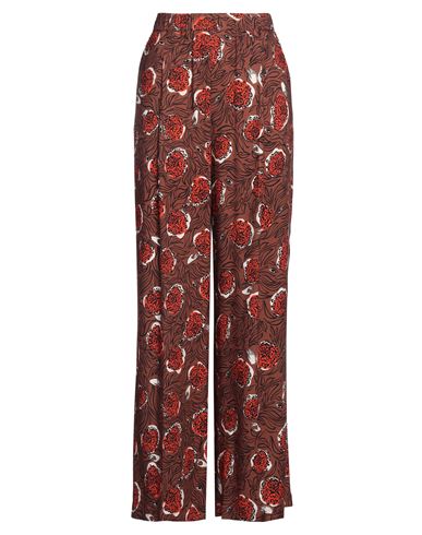 Alysi Woman Pants Cocoa Size 6 Viscose In Brown