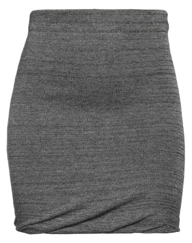 Isabel Marant Étoile Marant Étoile Woman Mini Skirt Lead Size 8 Viscose, Polyamide, Elastane In Grey