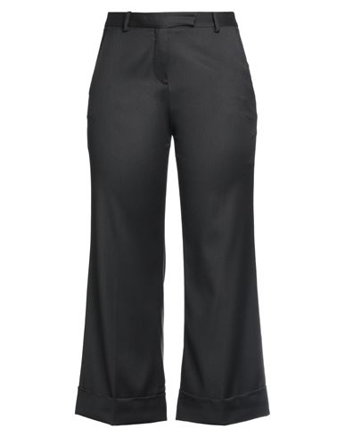 Semicouture Woman Pants Black Size 8 Virgin Wool, Polyester, Viscose, Elastane