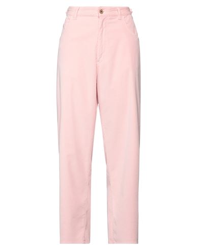 Pence Woman Pants Pink Size 29 Cotton, Modal, Elastane