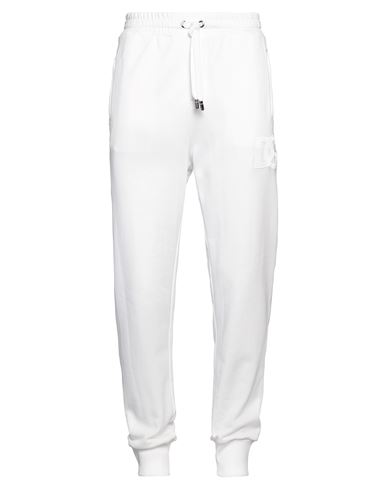 Dolce & Gabbana Man Pants White Size 32 Cotton, Elastane, Viscose