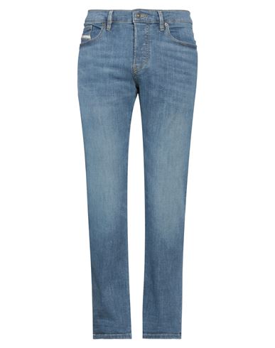 Diesel Man Jeans Blue Size 33w-32l Cotton, Elastane, Bovine Leather