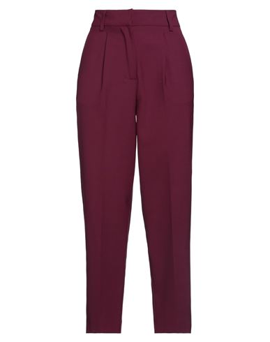 Semicouture Woman Pants Garnet Size 2 Polyester, Virgin Wool, Elastane In Red