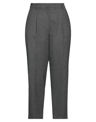 Semicouture Woman Pants Grey Size 10 Polyester, Virgin Wool, Elastane