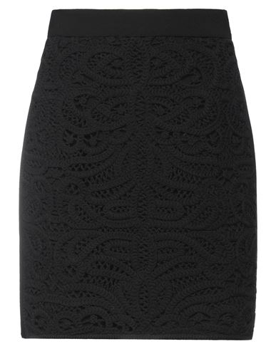 Simona Corsellini Woman Mini Skirt Black Size 6 Polyester, Elastane