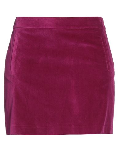 Mauro Grifoni Woman Mini Skirt Mauve Size 4 Cotton, Elastane In Purple