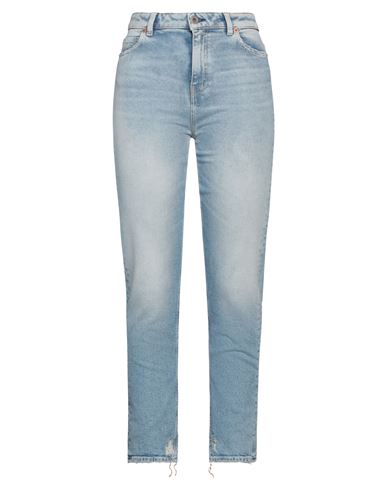 Shop Pence Woman Jeans Blue Size 32 Cotton, Elastane