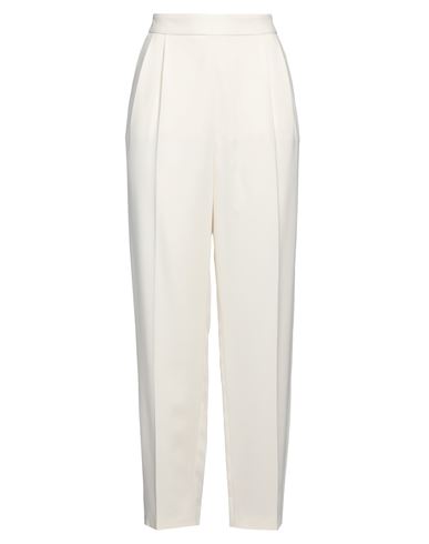 Joseph Woman Pants Ivory Size 8 Viscose, Acetate, Elastane In White