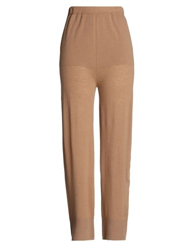 Circus Hotel Woman Pants Camel Size 8 Wool, Cashmere In Beige