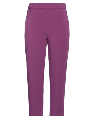 Ottod'ame Woman Pants Purple Size 10 Polyester, Viscose, Elastane