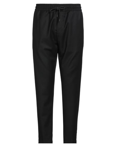 Dondup Man Pants Black Size 35 Virgin Wool, Elastane In Black