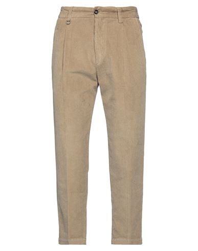 Shop Paolo Pecora Man Pants Sand Size 32 Cotton, Elastane In Beige