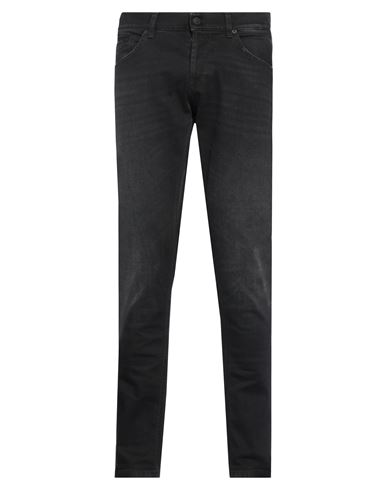 Dondup Man Jeans Black Size 34 Cotton, Elastane, Polyester