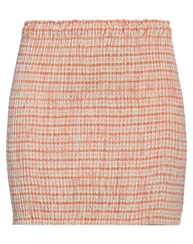Isabelle Blanche Paris Woman Mini Skirt Rust Size Xs Wool, Polyester In Red