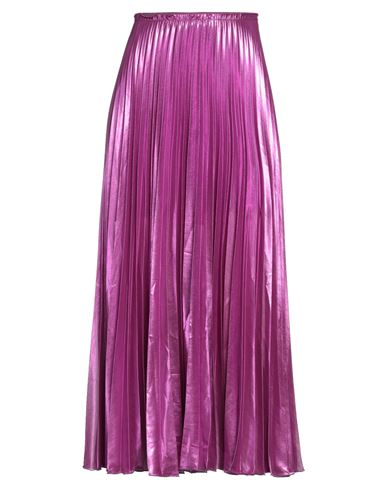 Patrizia Pepe Sera Woman Long Skirt Mauve Size 4 Polyester In Purple