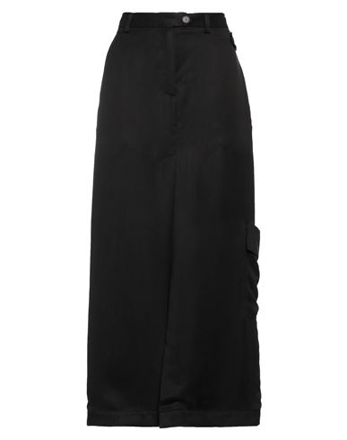 Isabel Benenato Woman Long Skirt Black Size 8 Cupro