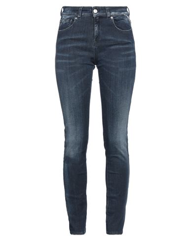 Shop Replay Woman Jeans Blue Size 27w-30l Cotton, Polyester, Elastane