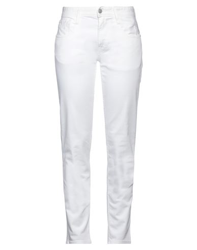 Replay Woman Jeans White Size 30w-30l Cotton, Elastane