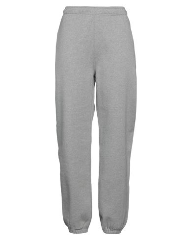 Shop Nike Woman Pants Light Grey Size Xl Cotton, Polyester